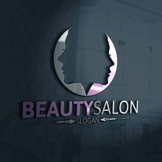 Beauty parlor logo wallpaper