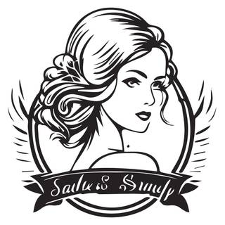 Beauty parlor logo wallpaper