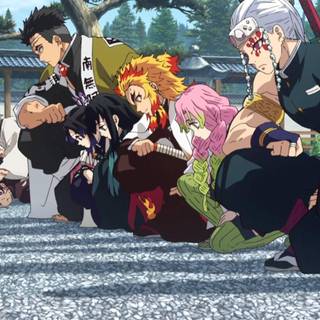 All Hashira with Tanjiro wallpaper