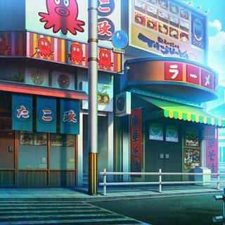 Anime market wallpaper