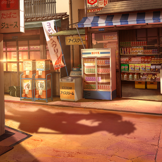 Anime market wallpaper