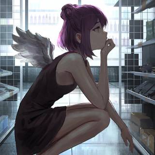 Anime market wallpaper