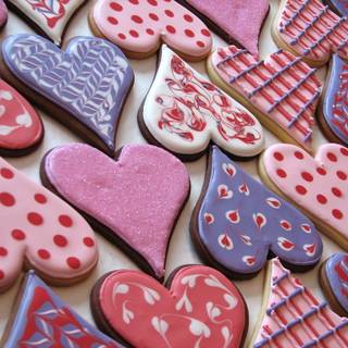 Valentines cookies wallpaper
