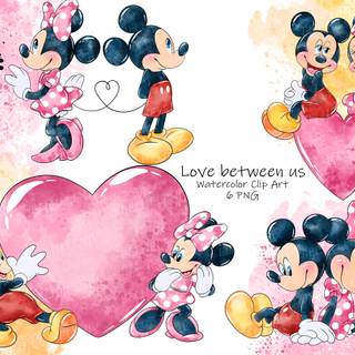 Valentines Mickey Mouse wallpaper