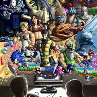 Sega Genesis characters wallpaper