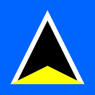 St Lucia flag wallpaper