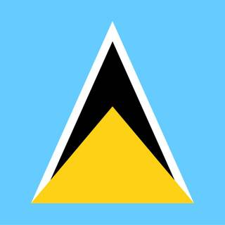 St Lucia flag wallpaper