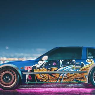 Ultrawide car wallpaper