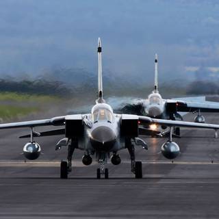 Tornado jet wallpaper