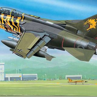 Tornado jet wallpaper