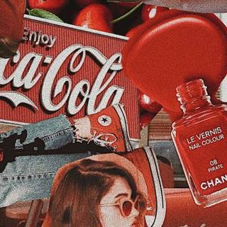 Retro HD red wallpaper