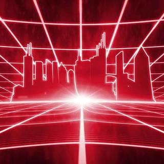 Retro HD red wallpaper