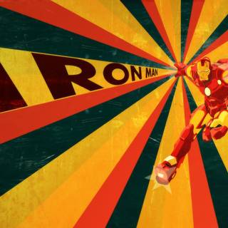 Retro HD red wallpaper