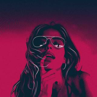 Retro HD red wallpaper