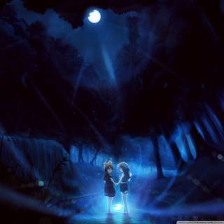 iPad anime night wallpaper