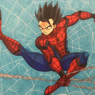 Spider-Man and Goku wallpaper