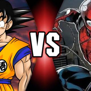 Spider-Man and Goku wallpaper
