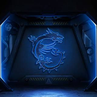 MSI blue wallpaper