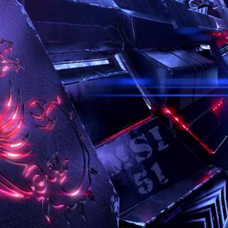 MSI blue wallpaper