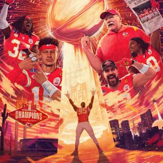 Kansas City Chiefs Super Bowl Champion 2024 wallpaper