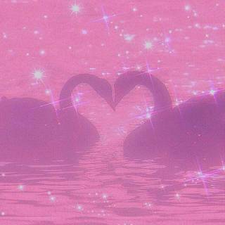 Green and pink Y2k wallpaper