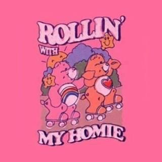 Green and pink Y2k wallpaper