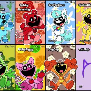 Smiling Critters CatNap wallpaper