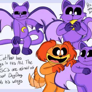 Smilings Critters DogDay x CatNap wallpaper