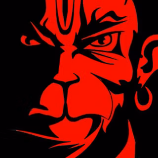 Red Hanuman wallpaper