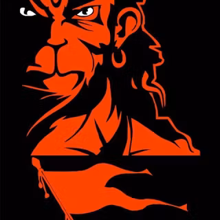 Red Hanuman wallpaper