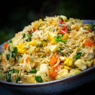 Veg fried rice wallpaper