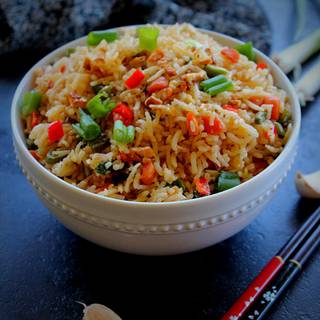 Veg fried rice wallpaper