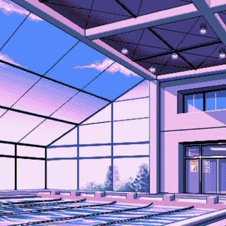 8-bit aesthetic wallpaper