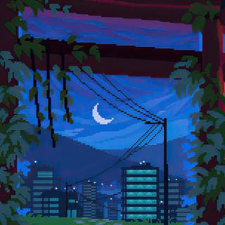 8-bit aesthetic wallpaper