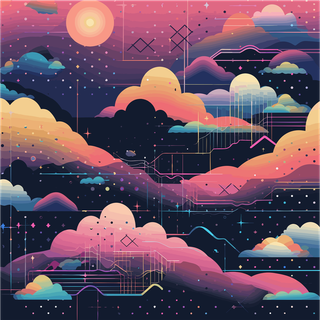 Lofi mountain wallpaper