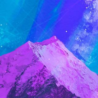 Lofi mountain wallpaper