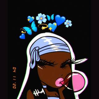 PFP black girl wallpaper