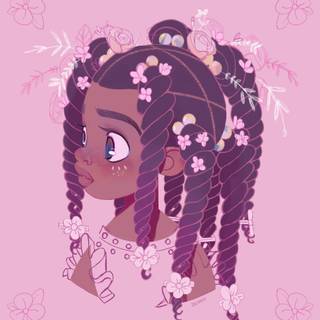 PFP black girl wallpaper