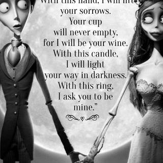 Corpse Bride phone wallpaper