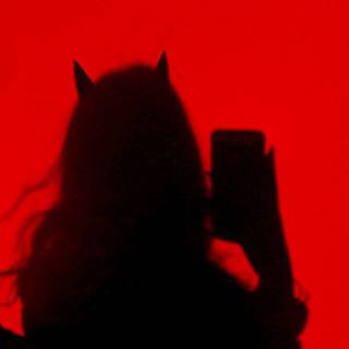 Cute devil girl aesthetic wallpaper