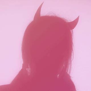 Cute devil girl aesthetic wallpaper