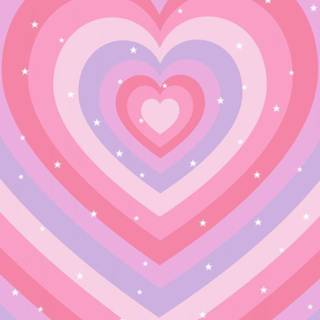Pink hearts aesthetic wallpaper