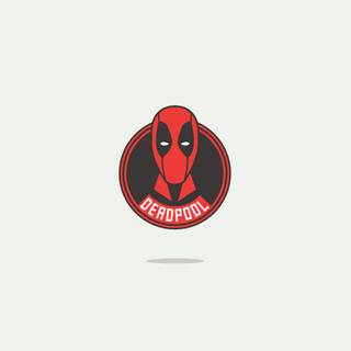 Deadpool 3 minimalist logo wallpaper