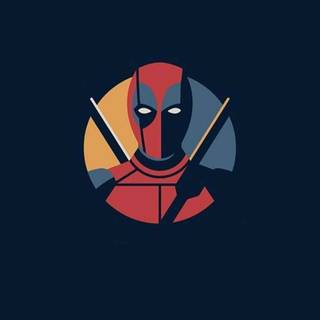Deadpool 3 minimalist logo wallpaper