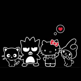 Sanrio black wallpaper
