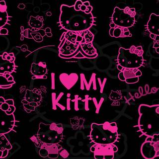 Sanrio black wallpaper
