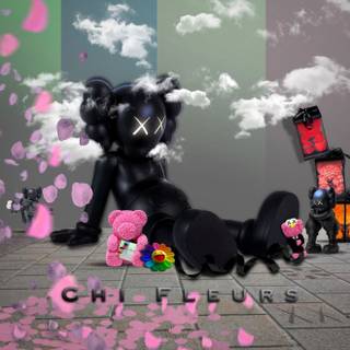 Kaws bear wallpaper