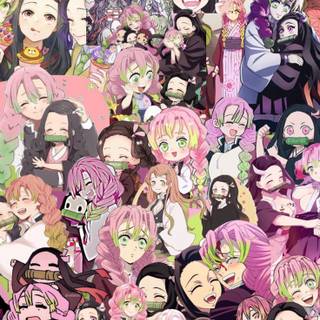 Nezuko and Mitsuri wallpaper