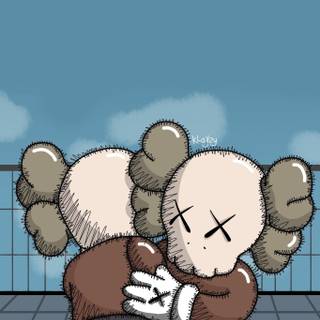 Kaws bear wallpaper