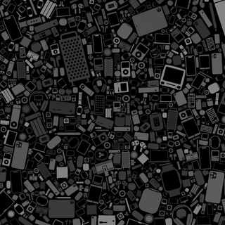 Dark doodle 4k iPhone wallpaper